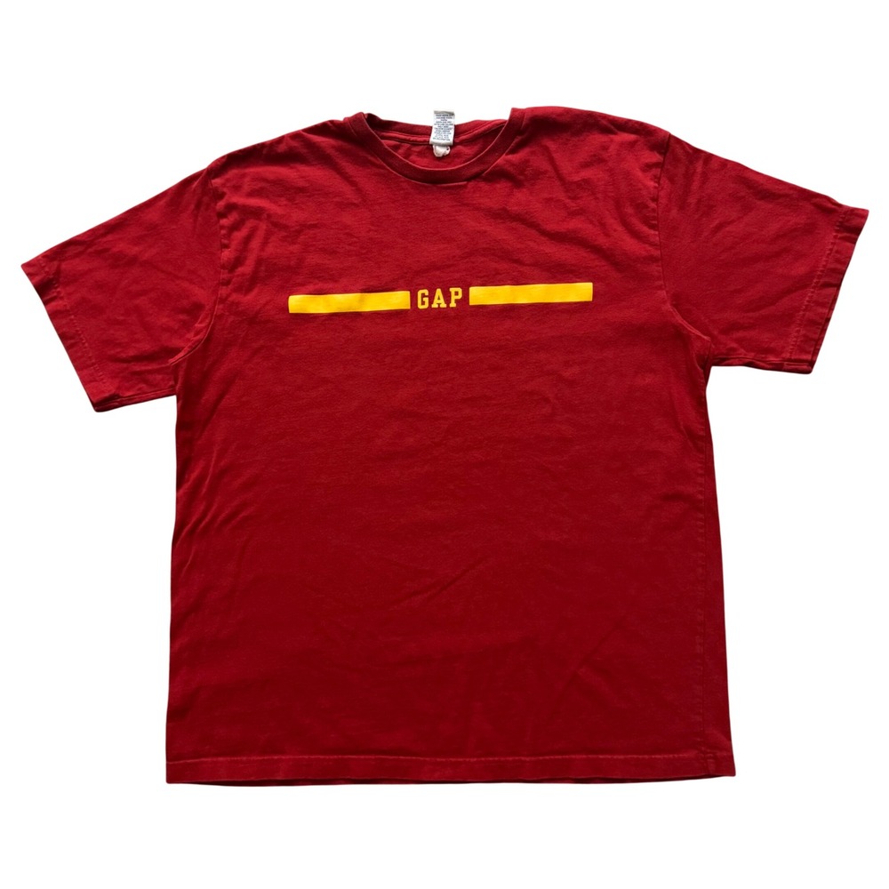 Vintage GAP T-Shirt Spell Out Logo Grunge Y2K Skater 2000s Tee